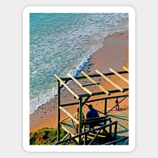 ....by the sea... Sticker